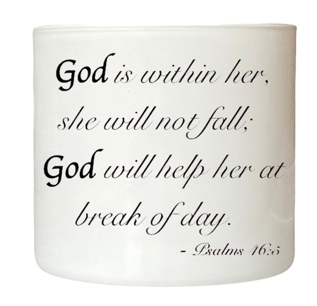 Psalms 46.5 Double Wick Candle