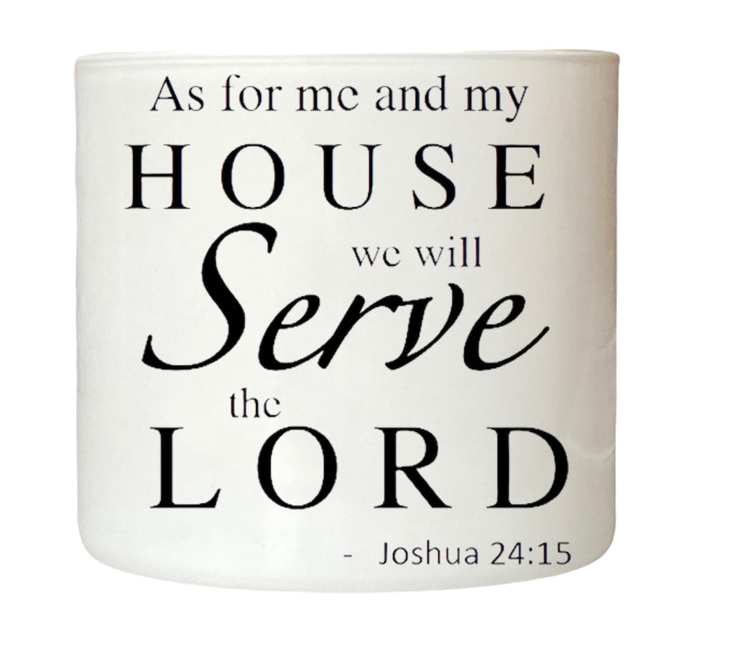Joshua 24:15 Double Wick Candle